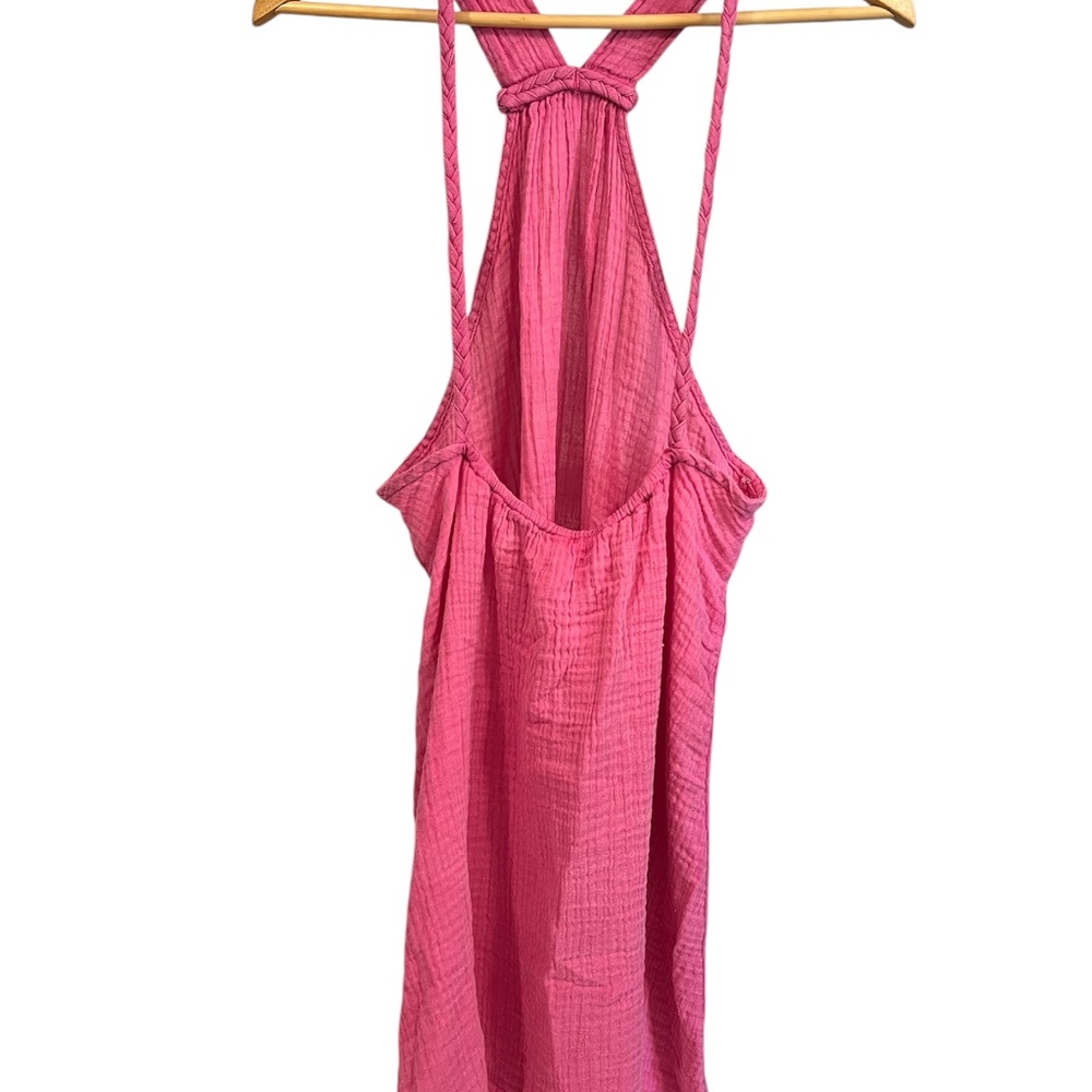Anthropologie Pink Spaghetti Strap Sundress Resort Wear - Picture 9 of 10